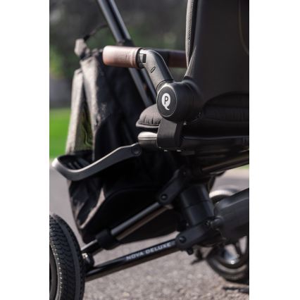 QPlay - Otroški tricikel 5 v 1 NOVA DELUXE črn