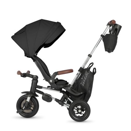 QPlay - Otroški tricikel 5 v 1 NOVA DELUXE črn