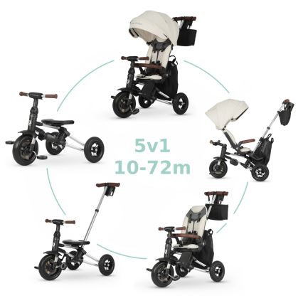 QPlay - Otroški tricikel 5v1 NOVA DELUXE bež