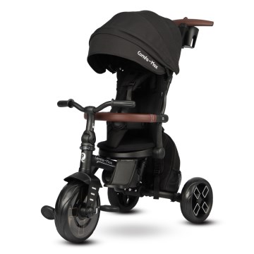 QPlay - Otroški tricikel 8 v 1 COMFO MAX črn