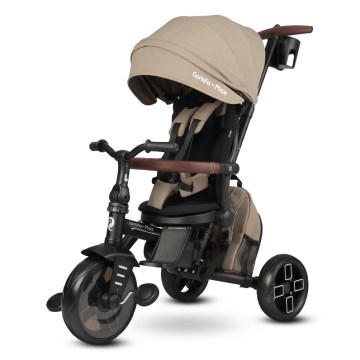 QPlay - Otroški tricikel 8 v 1 COMFO MAX rjav