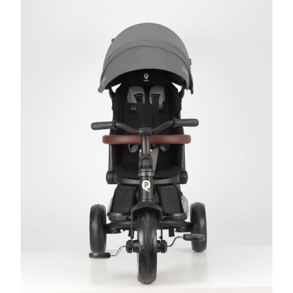 QPlay - Otroški tricikel 8 v 1 COMFO MAX siv
