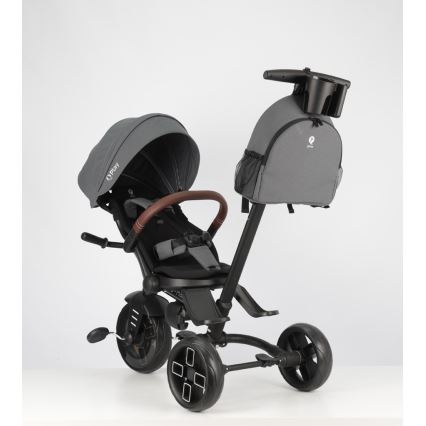 QPlay - Otroški tricikel 8 v 1 COMFO MAX siv