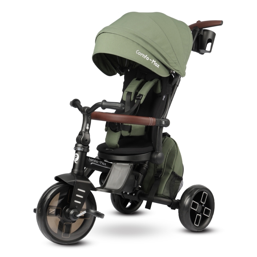 QPlay - Otroški tricikel 8 v 1 COMFO MAX zelen