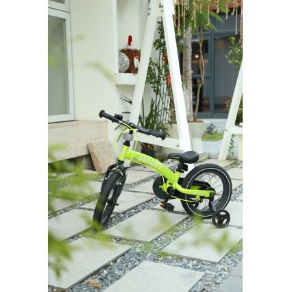 QPlay - Otroško kolo 14" MINIBY 3v1 zelena