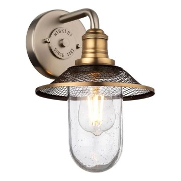 Quintiesse - Kopalniška stenska svetilka RIGBY 1xE27/40W/230V IP44 bronasta