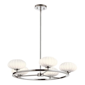 Quintiesse - LED kopalniški lestenec na drogu PIM 5xG9/3W/230V, premer 71,1 cm, IP44, sijajni krom