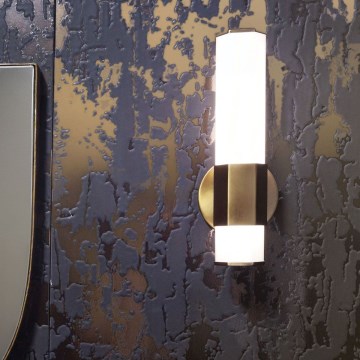 Quintiesse - LED kopalniško stensko svetilo FACET LED/12W/230V IP44 zlato