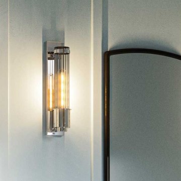 Quintiesse - LED kopalniško stensko svetilo WELLINGTON 1xE27/7W/230V IP44 sijajni krom