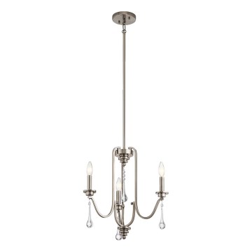 Quintiesse - Lestenec na drogu KARLEE 3xE14/60W/230V premer 45,7 cm matni krom