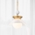 Quintiesse - Lestenec na drogu SAUCER M 1xE27/40W/230V premer 36,6 cm zlat