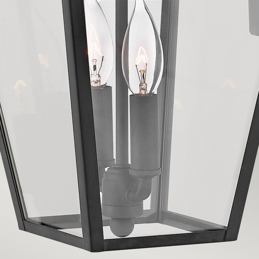 Quintiesse - Zunanja stenska svetilka ALFORD M 2xE14/40W/230V IP44 črna