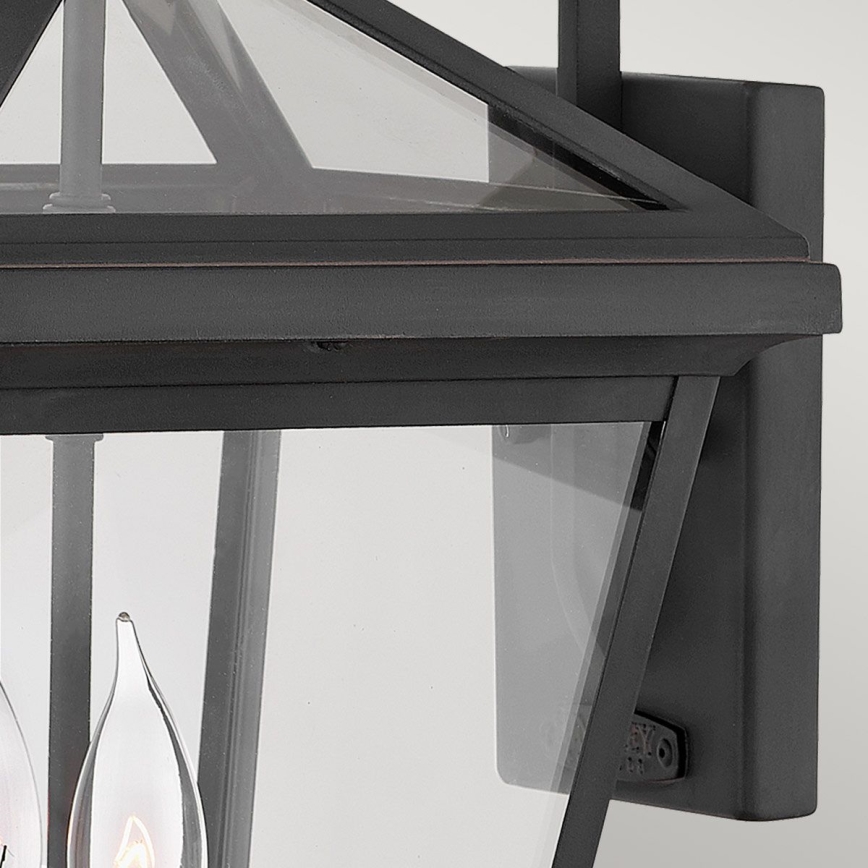 Quintiesse - Zunanja stenska svetilka ALFORD M 2xE14/40W/230V IP44 črna