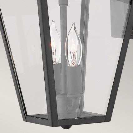 Quintiesse - Zunanja stenska svetilka ALFORD S 2xE14/40W/230V IP44 črna