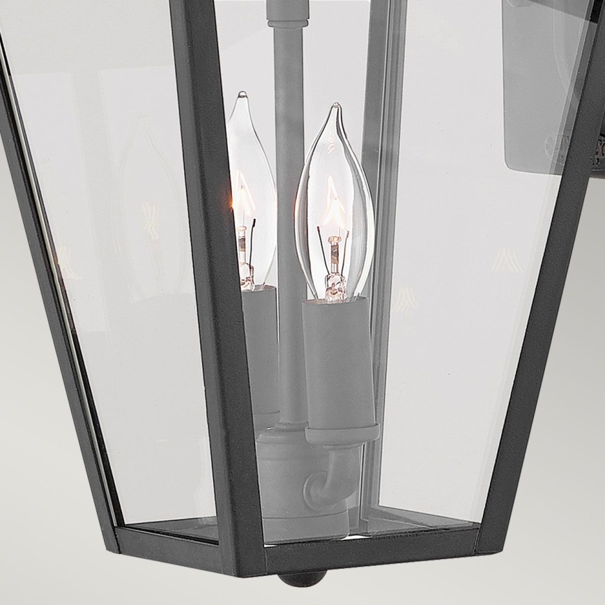 Quintiesse - Zunanja stenska svetilka ALFORD S 2xE14/40W/230V IP44 črna