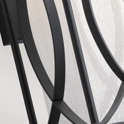 Quintiesse - Zunanja stenska svetilka ASHBERN M 1xE27/60W/230V IP44 črna