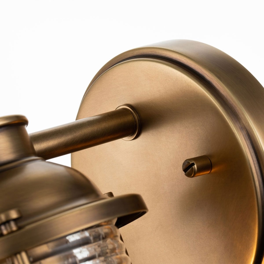 Quintiesse - Zunanja stenska svetilka ASHLAND BAY 1xE27/60W/230V IP44 bronasta