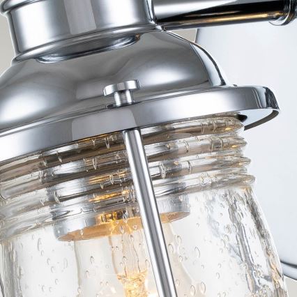 Quintiesse - Zunanja stenska svetilka ASHLAND BAY 1xE27/60W/230V IP44 sijajni krom