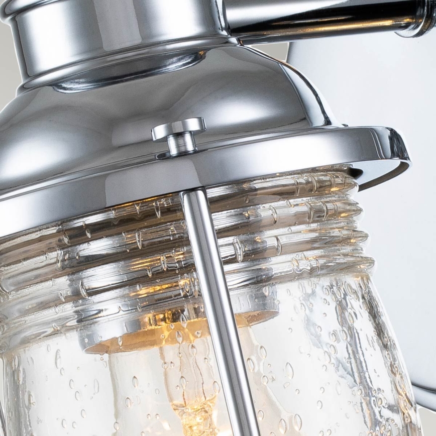 Quintiesse - Zunanja stenska svetilka ASHLAND BAY 1xE27/60W/230V IP44 sijajni krom