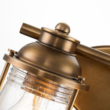 Quintiesse - Kopalniška stenska svetilka ASHLAND BAY 2xE27/60W/230V IP44 bronasta