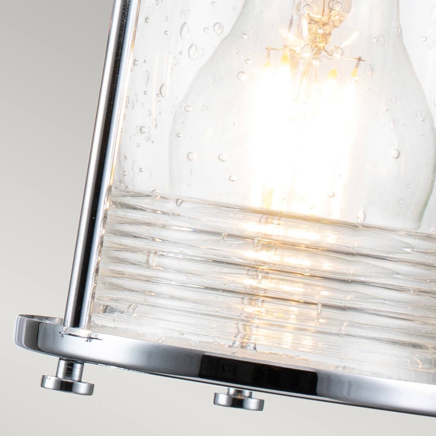 Quintiesse - Zunanja stenska svetilka ASHLAND BAY 3xE27/60W/230V IP44 sijajni krom