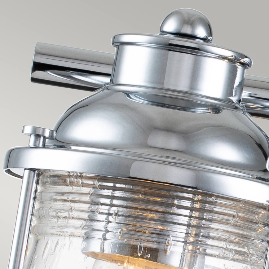 Quintiesse - Zunanja stenska svetilka ASHLAND BAY 3xE27/60W/230V IP44 sijajni krom