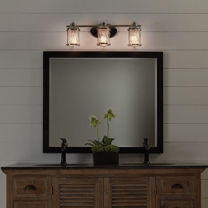 Quintiesse - Zunanja stenska svetilka ASHLAND BAY 3xE27/60W/230V IP44 sijajni krom