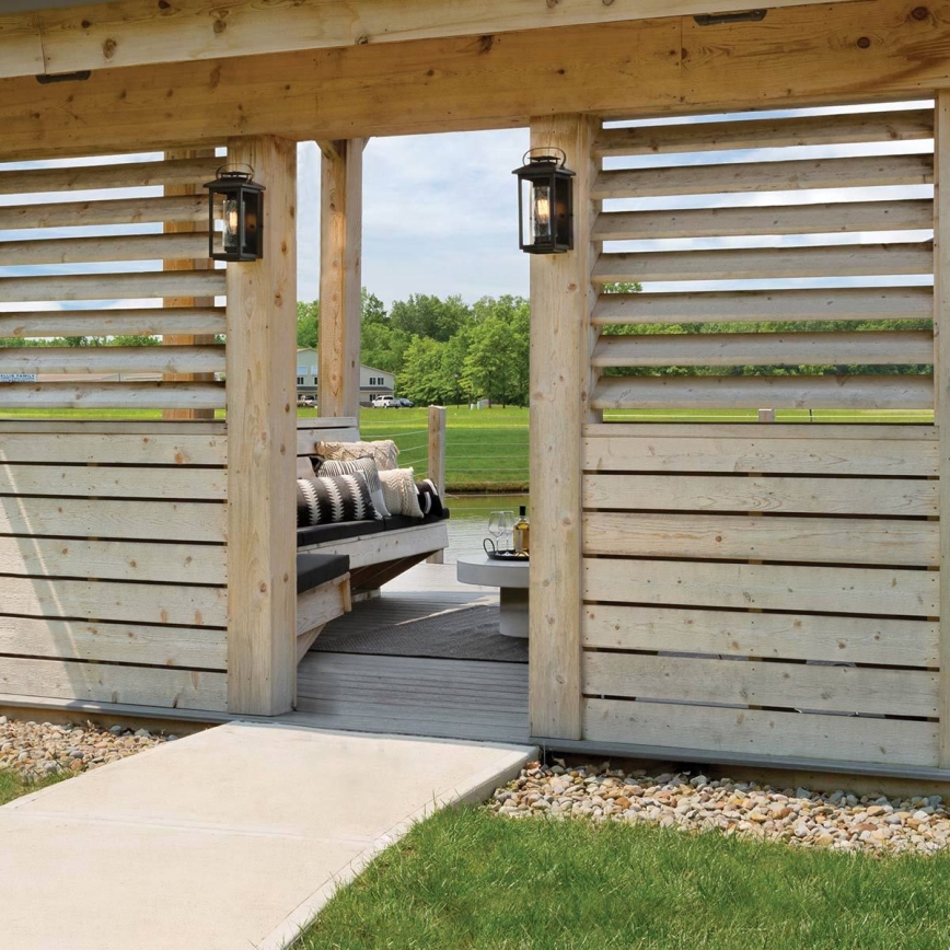 Quintiesse - Zunanja stenska svetilka ATWATER S 1xE27/60W/230V IP44 črna