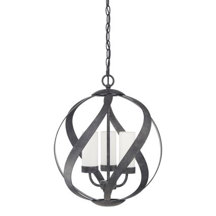 Quintiesse - Zunanji lestenec na verigi BLACKSMITH 3xE14/40W/230V premer 40,7 cm IP44 črna