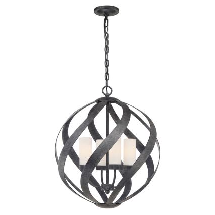 Quintiesse - Zunanji lestenec na verigi BLACKSMITH 4xE14/40W/230V, premer 50,1 cm, IP44, črn