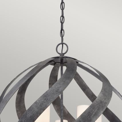 Quintiesse - Zunanji lestenec na verigi BLACKSMITH 5xE14/40W/230V, premer 66,4 cm, IP44, črna