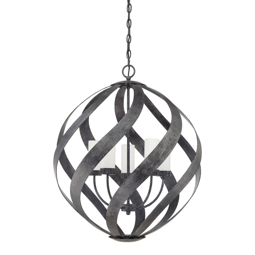 Quintiesse - Zunanji lestenec na verigi BLACKSMITH 5xE14/40W/230V, premer 66,4 cm, IP44, črna