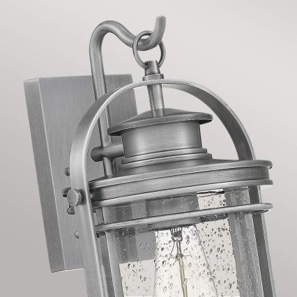 Quintiesse - Zunanja stenska svetilka BOOKER M 1xE27/60W/230V IP44 matiran krom