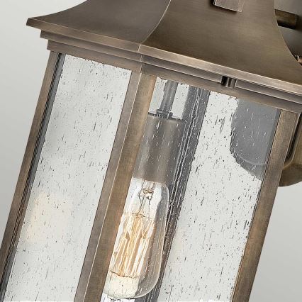 Quintiesse - Zunanja stenska svetilka GRANT M 1xE27/60W/230V IP44 bronzna