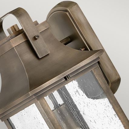 Quintiesse - Zunanja stenska svetilka GRANT M 1xE27/60W/230V IP44 bronzna