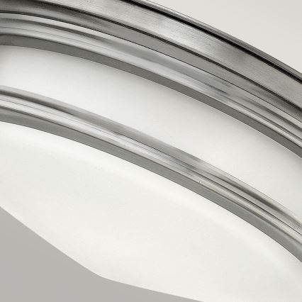 Quintiesse - Zunanja stropna svetilka HADRIAN 2xE27/40W/230V, premer 30,5 cm, IP44, matni krom