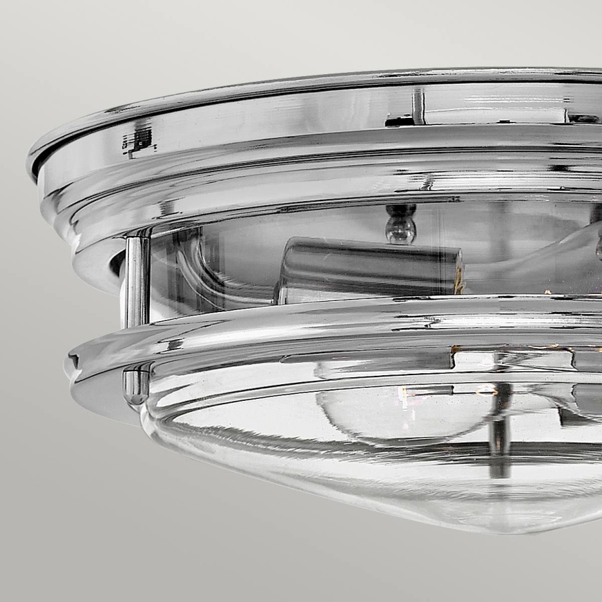 Quintiesse - Zunanja stropna svetilka HADRIAN 2xE27/40W/230V premer 27,8 cm IP44 sijajni krom