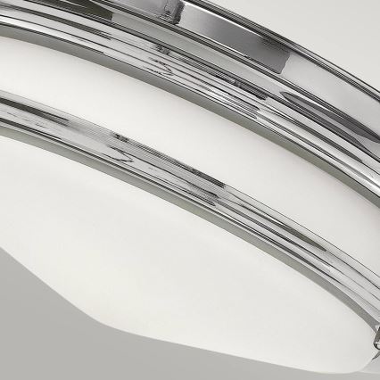Quintiesse - Zunanja stropna svetilka HADRIAN 2xE27/40W/230V premer 27,8 cm IP44 sijajni krom