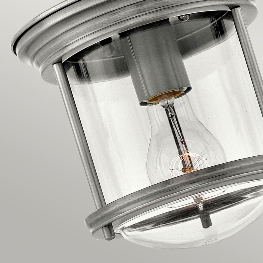 Quintiesse - Zunanja stropna svetilka HADRIAN, 1x E27/60W/230V, premer 19,6 cm, IP44, mat krom