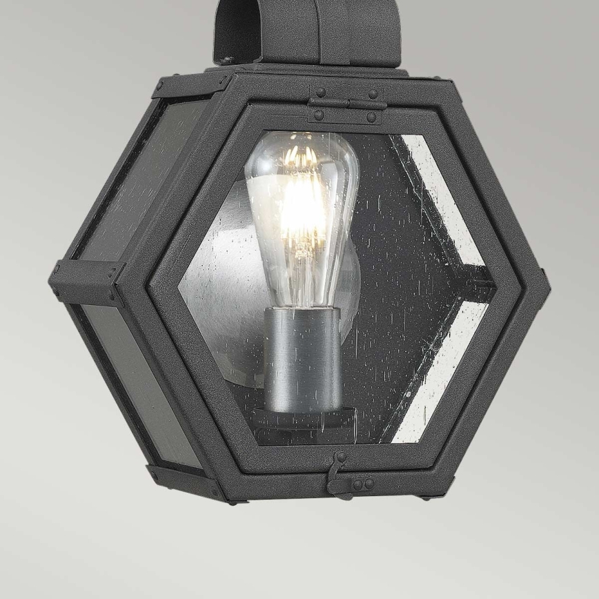 Quintiesse - Zunanja stenska svetilka HEATH S 1xE27/60W/230V IP44 črna