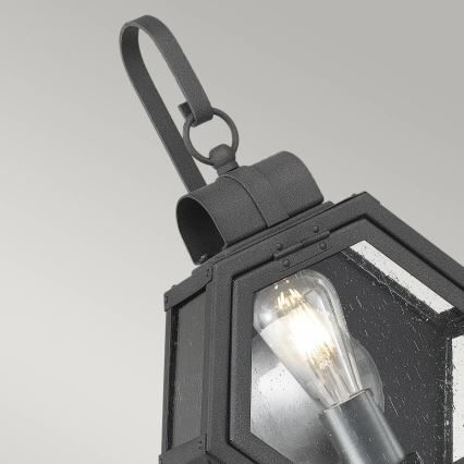 Quintiesse - Zunanja stenska svetilka HEATH S 1xE27/60W/230V IP44 črna