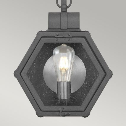 Quintiesse - Zunanja stenska svetilka HEATH S 1xE27/60W/230V IP44 črna
