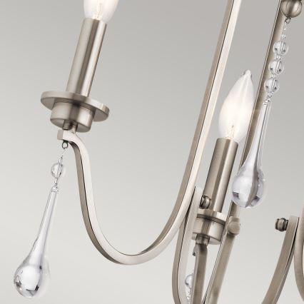 Quintiesse - Lestenec na drogu KARLEE 3xE14/60W/230V premer 45,7 cm matni krom