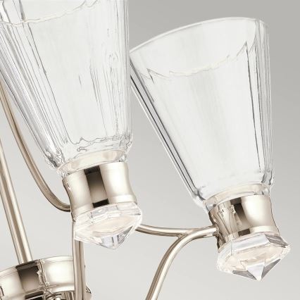 Quintiesse - LED kopalniški lestenec na drogu KAYVA LED/24W/230V IP44 sijajni krom