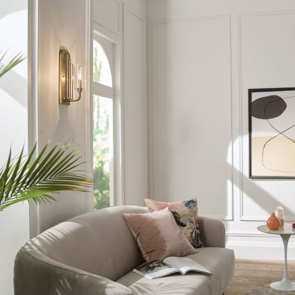 Quintiesse - Stensko svetilo KIMROSE 1xE14/40W/230V zlato