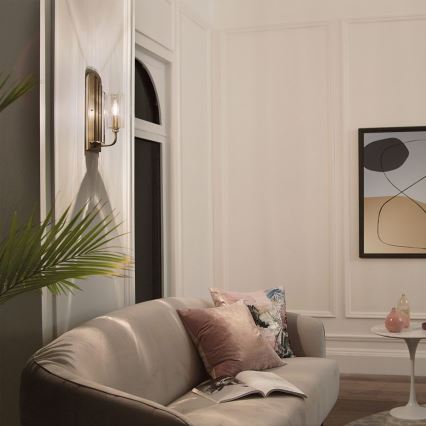 Quintiesse - Stensko svetilo KIMROSE 1xE14/40W/230V zlato