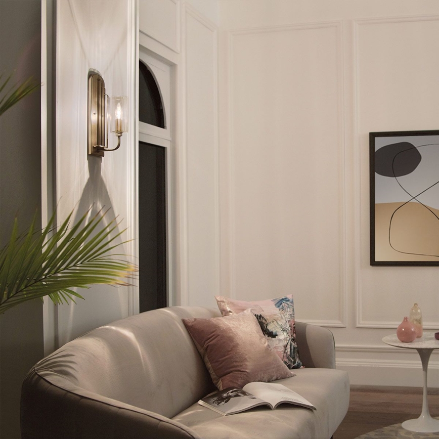 Quintiesse - Stensko svetilo KIMROSE 1xE14/40W/230V zlato