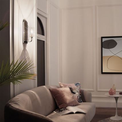 Quintiesse - Stenska svetilka KIMROSE 1xE14/40W/230V sijajni krom