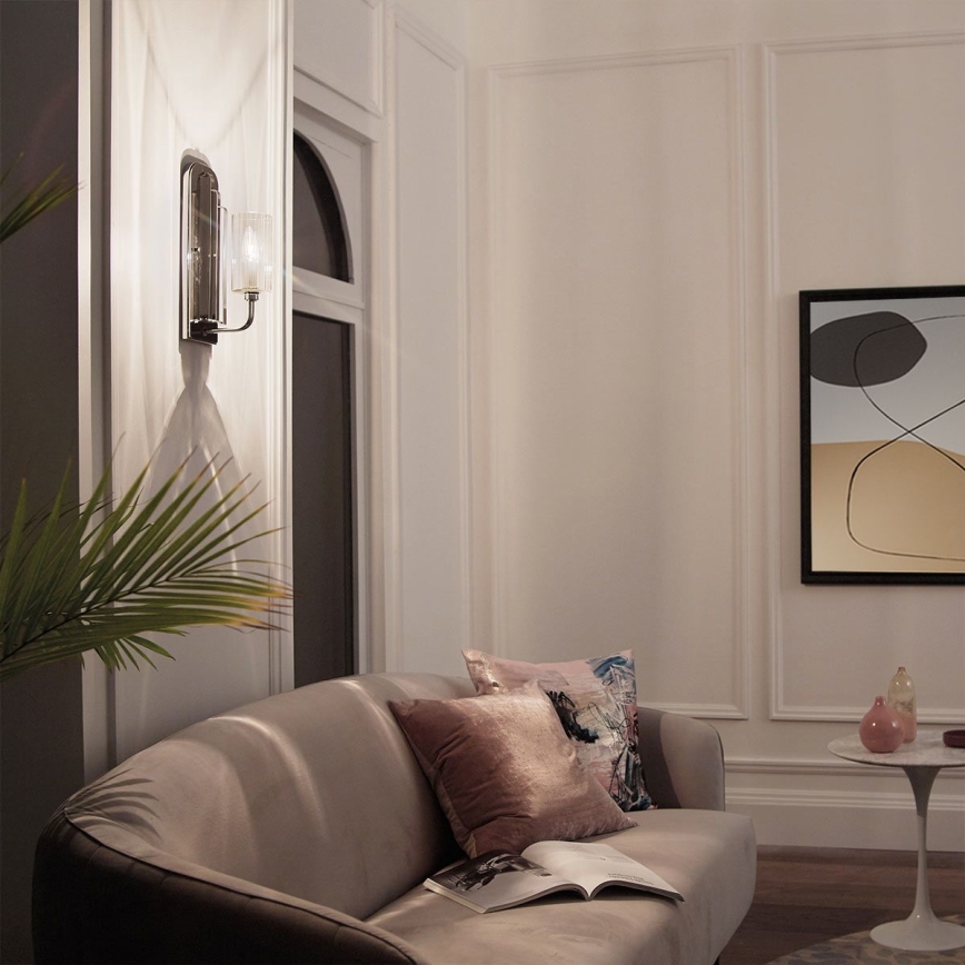 Quintiesse - Stenska svetilka KIMROSE 1xE14/40W/230V sijajni krom