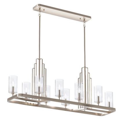 Quintiesse - Lestenec na drogu KIMROSE 10xE14/40W/230V sijajni krom